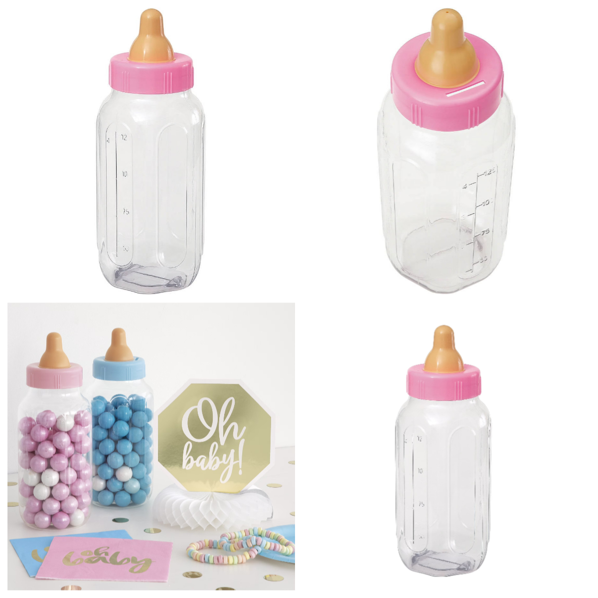 Baby Nursery Games - Salvadanaio a Forma di Biberon in