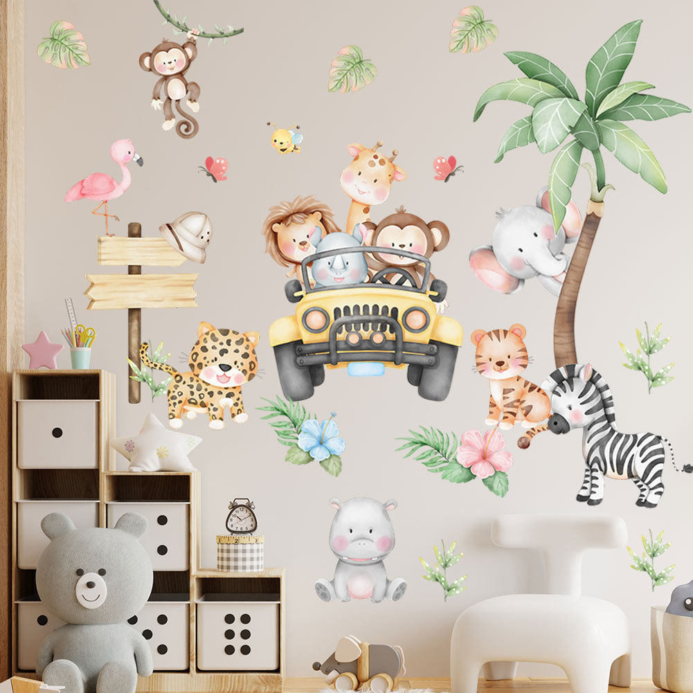 Baby Nursery Zoo Animals - camera dei bambini cartone animato elefante