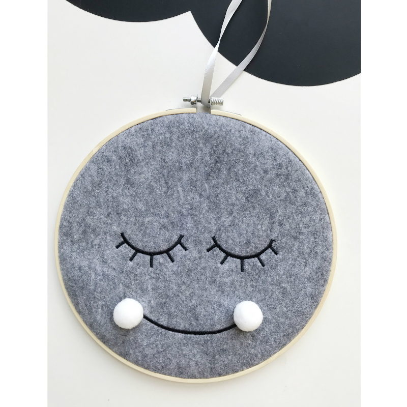 Baby Nursery Stores - Stile nordico carino feltro panno Smiley