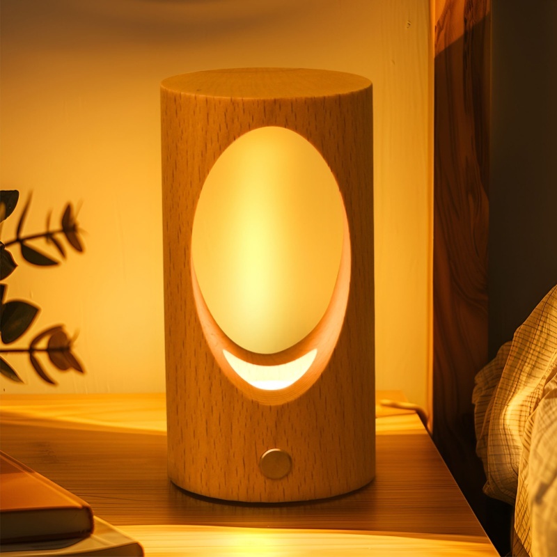 Baby Nursery Table Lamp - Luce notturna per bambini, ricaricabile, a