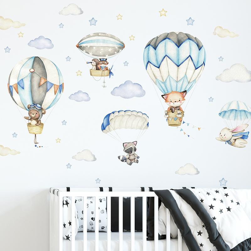 Baby Nursery Needs - Animali carini dei cartoni animati Adesivi