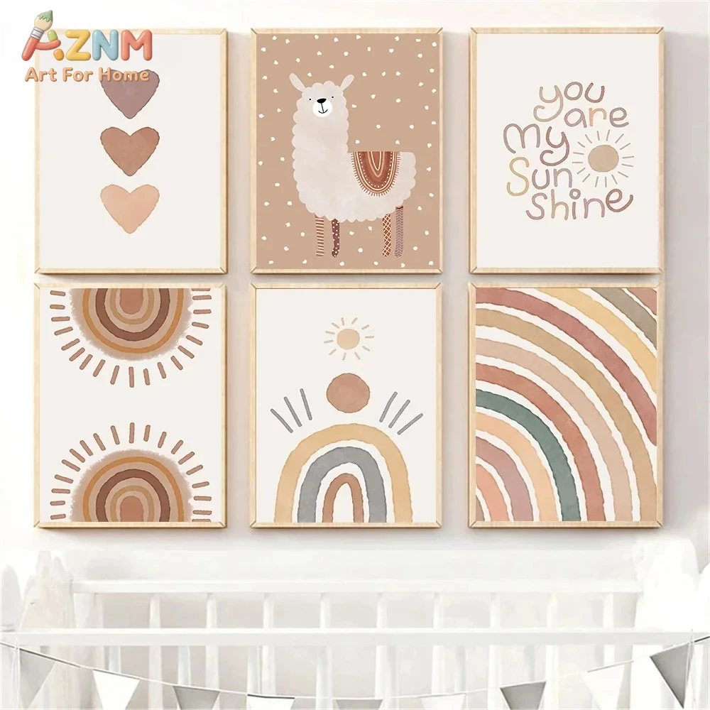 Baby Nursery You Are My Sunshine - AZNM Stampa su Tela Senza Cornice