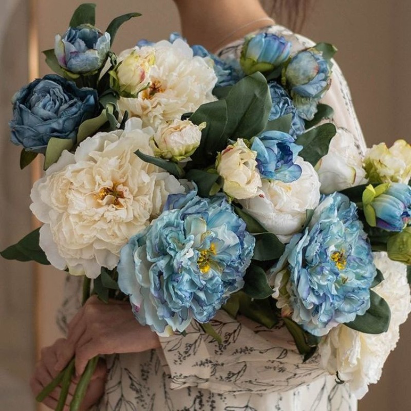 Baby Nursery Vintage - Fiore artificiale di peonia di lusso