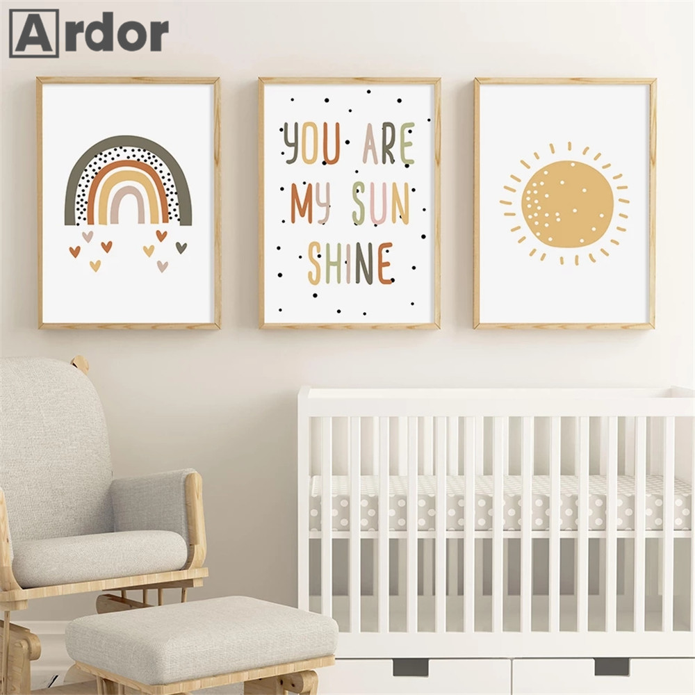 Baby Nursery You Are My Sunshine - Stampe murali per la scuola materna