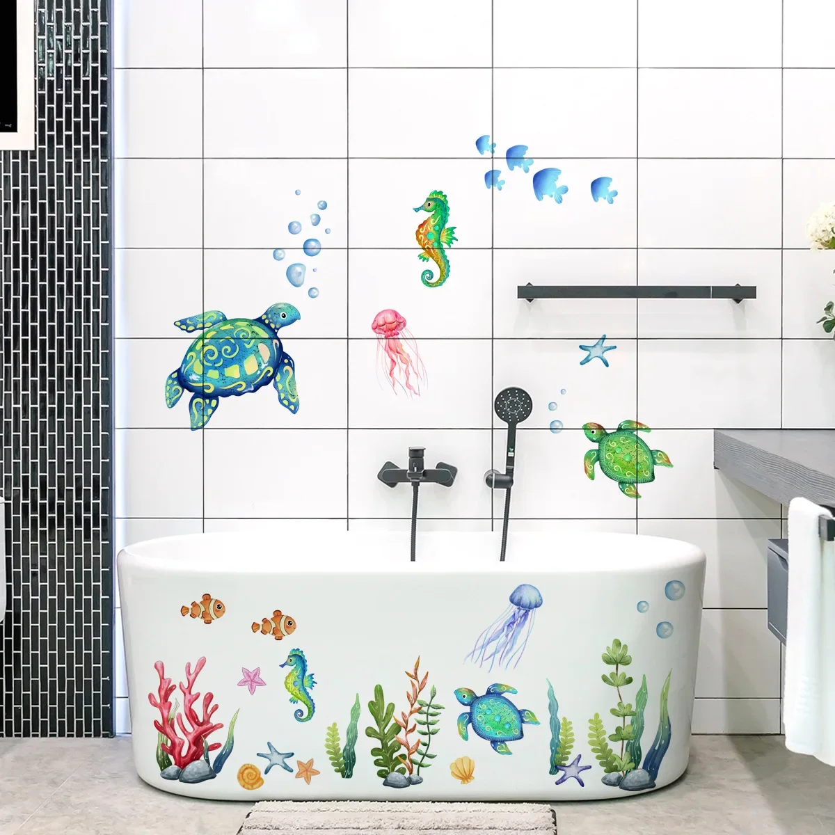 Baby Nursery Under The Sea - Decalcomanie da muro oceano sotto la