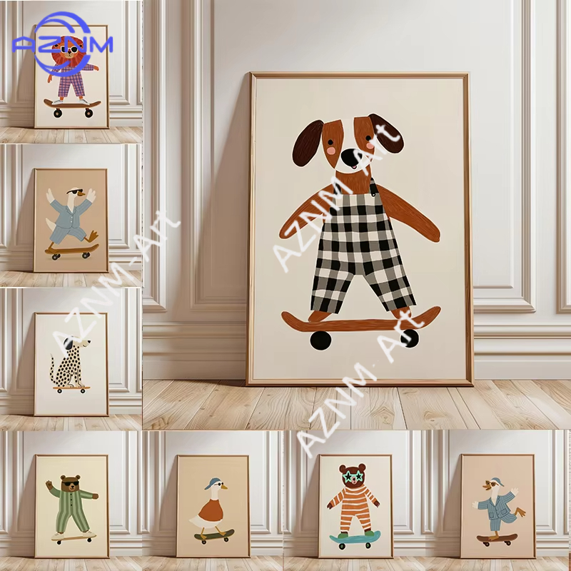 Baby Nursery Needs - Poster Divertente con Animali che Fanno