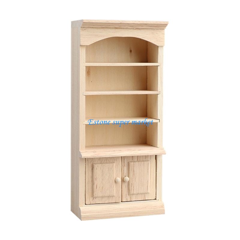 Baby Nursery Bookcase - 090B Vetrina in miniatura in legno