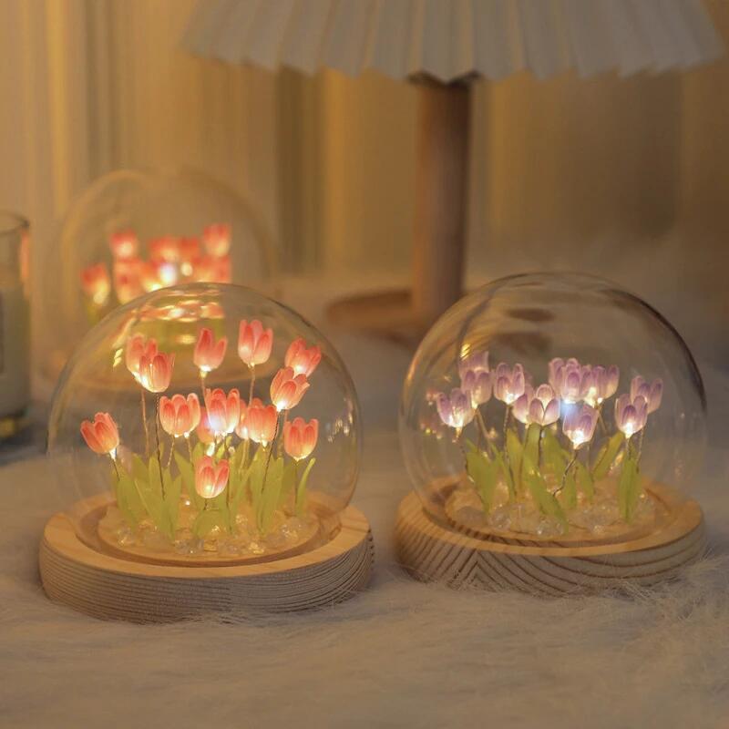 Baby Nursery Light - Fiore di tulipano artificiale Luce notturna