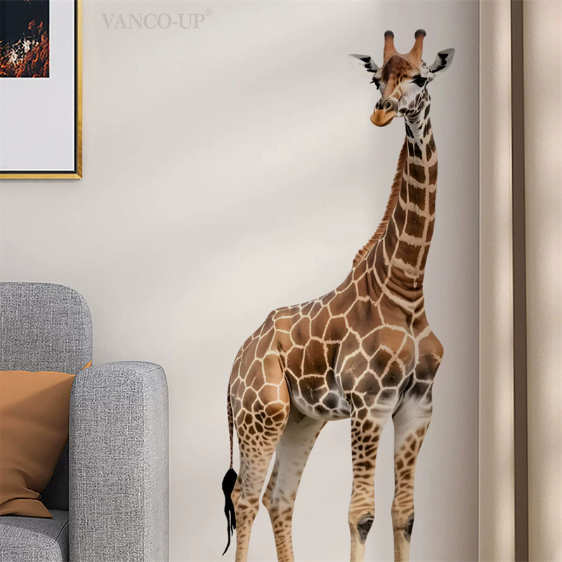 Baby Nursery Wallpaper - Adesivo grande con giraffa e altri
