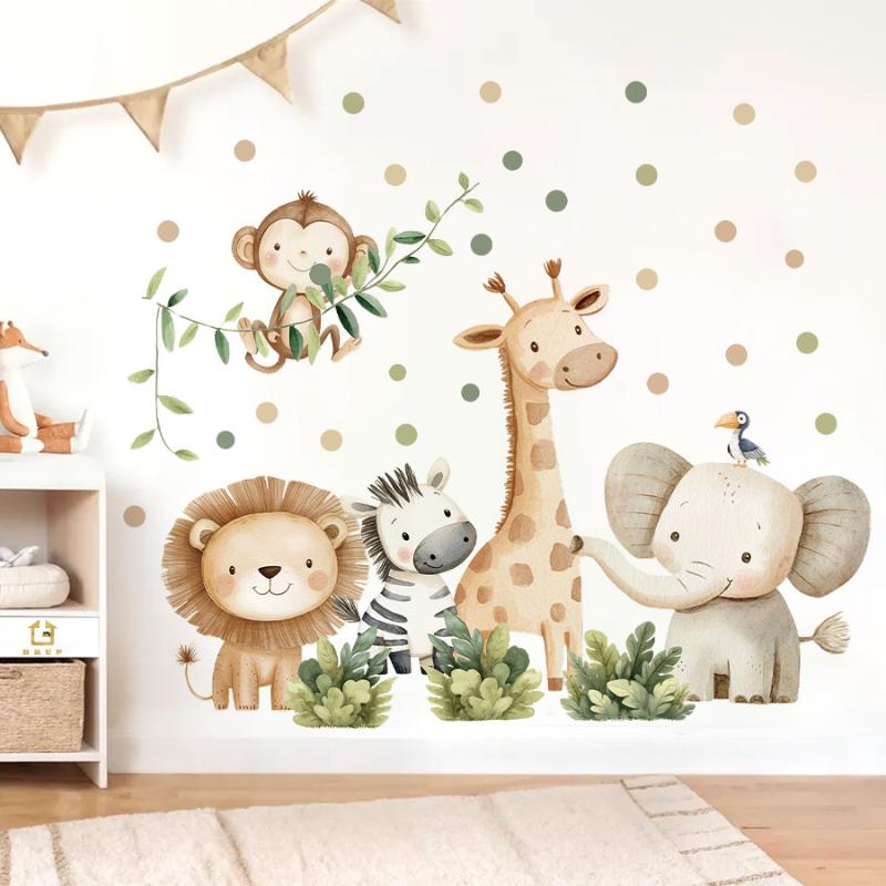 Baby Nursery Wallpaper - ✔ Adesivi murali con animali della