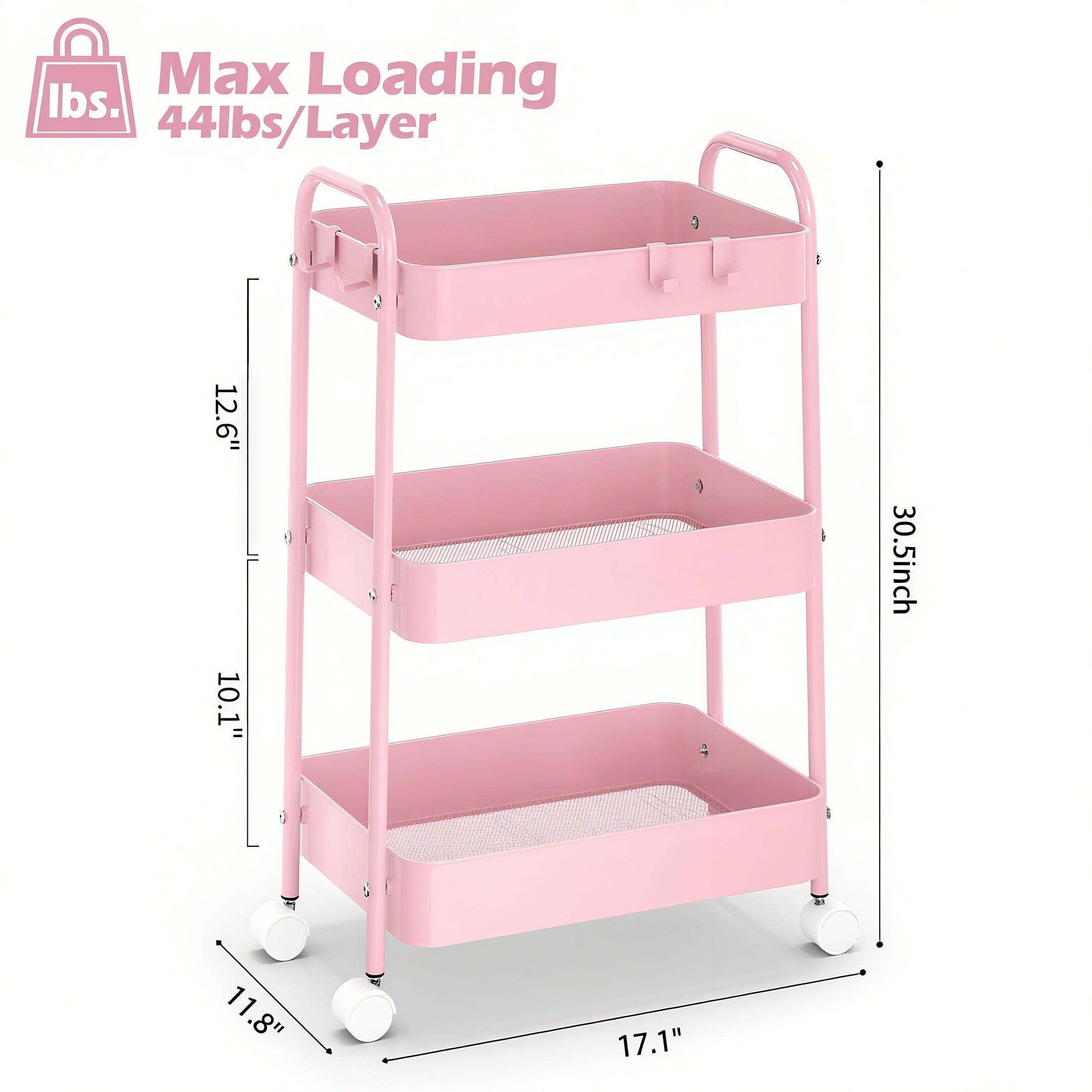 Carrello a 3 Ripiani in Metall - Baby Nursery Organizer recensione e prezzo