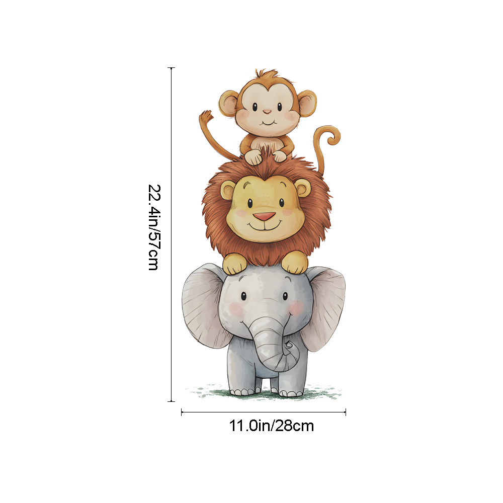 Adesivi Murali di Animali dell - Baby Nursery Wallpaper recensione e prezzo