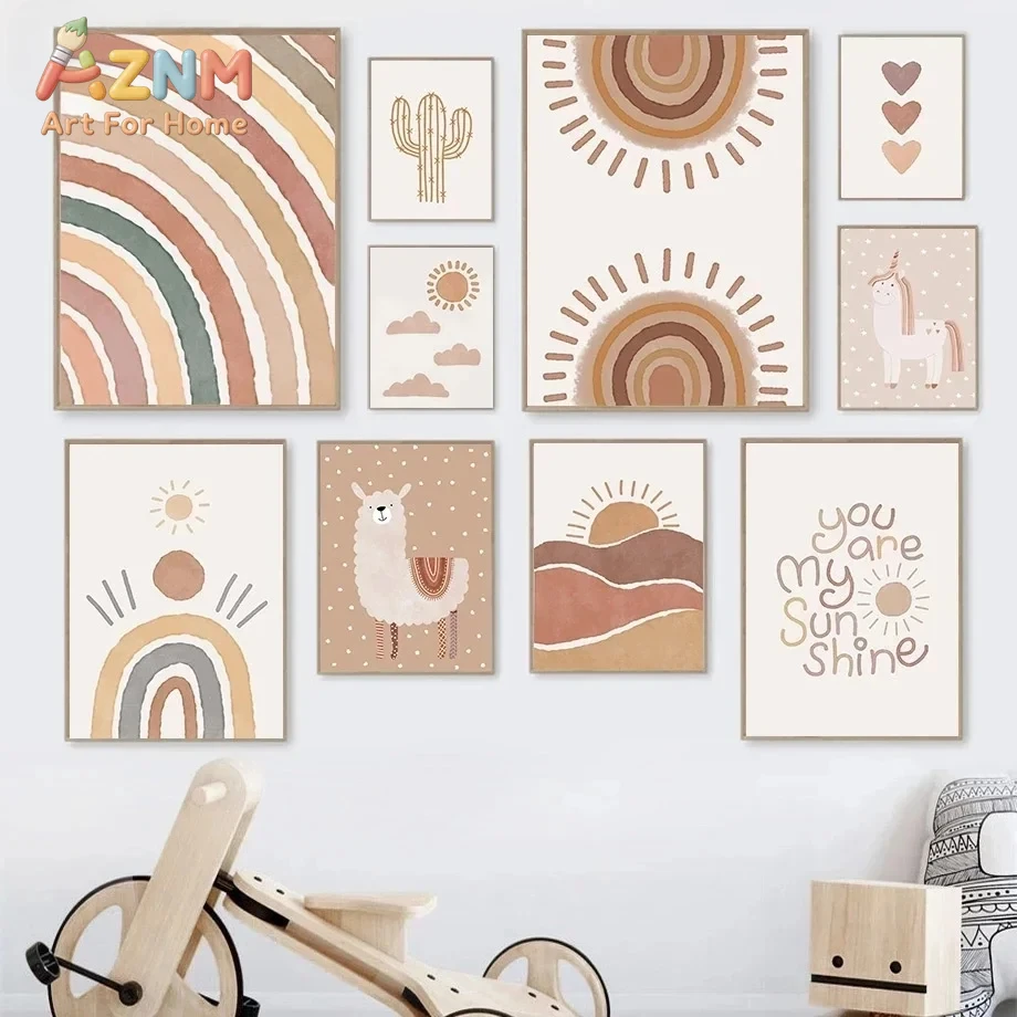 AZNM Quadro su Tela Boho Neutr - Baby Nursery You Are My Sunshine recensione e prezzo