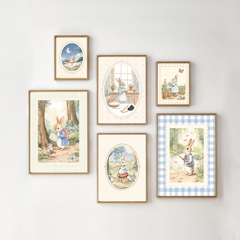 Vintage Boho Blue Plaid Conigl - Baby Nursery Vintage recensione e prezzo