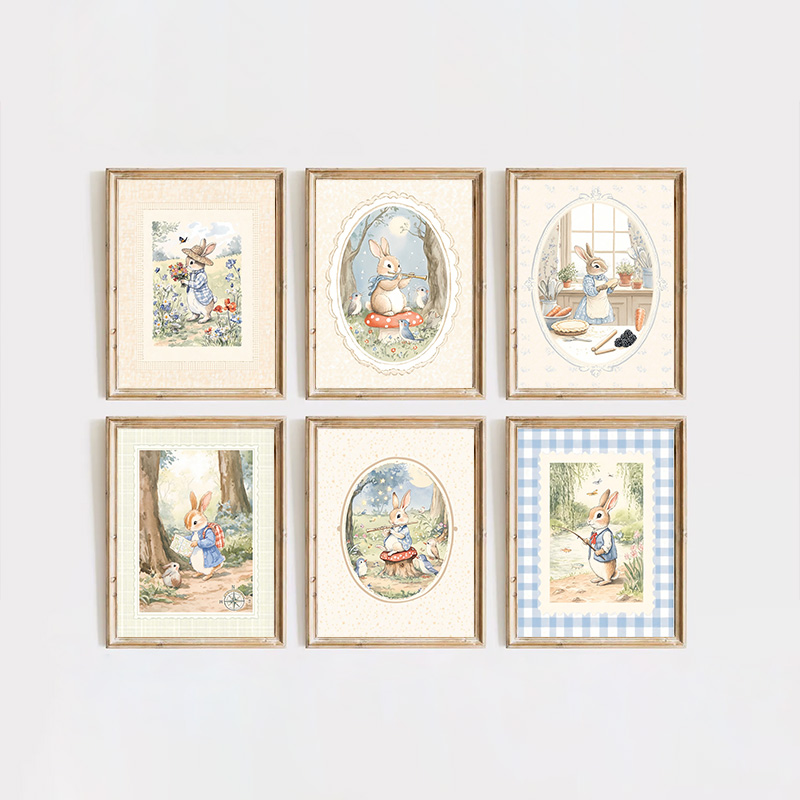 Vintage Boho Blue Plaid Conigl - Baby Nursery Vintage recensione e prezzo