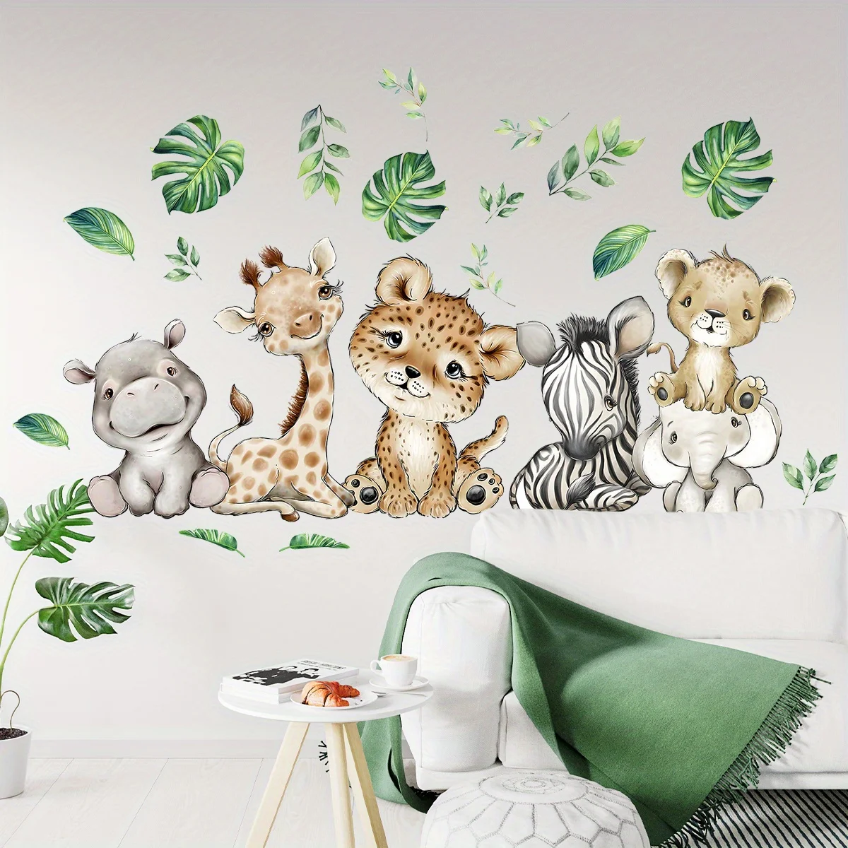1PC Cartoon Cute Ippopotamo Ti - Baby Nursery Wallpaper recensione e prezzo