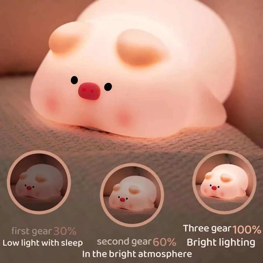 Piggy Bunny Night Light lampad - Baby Nursery Table Lamp recensione e prezzo