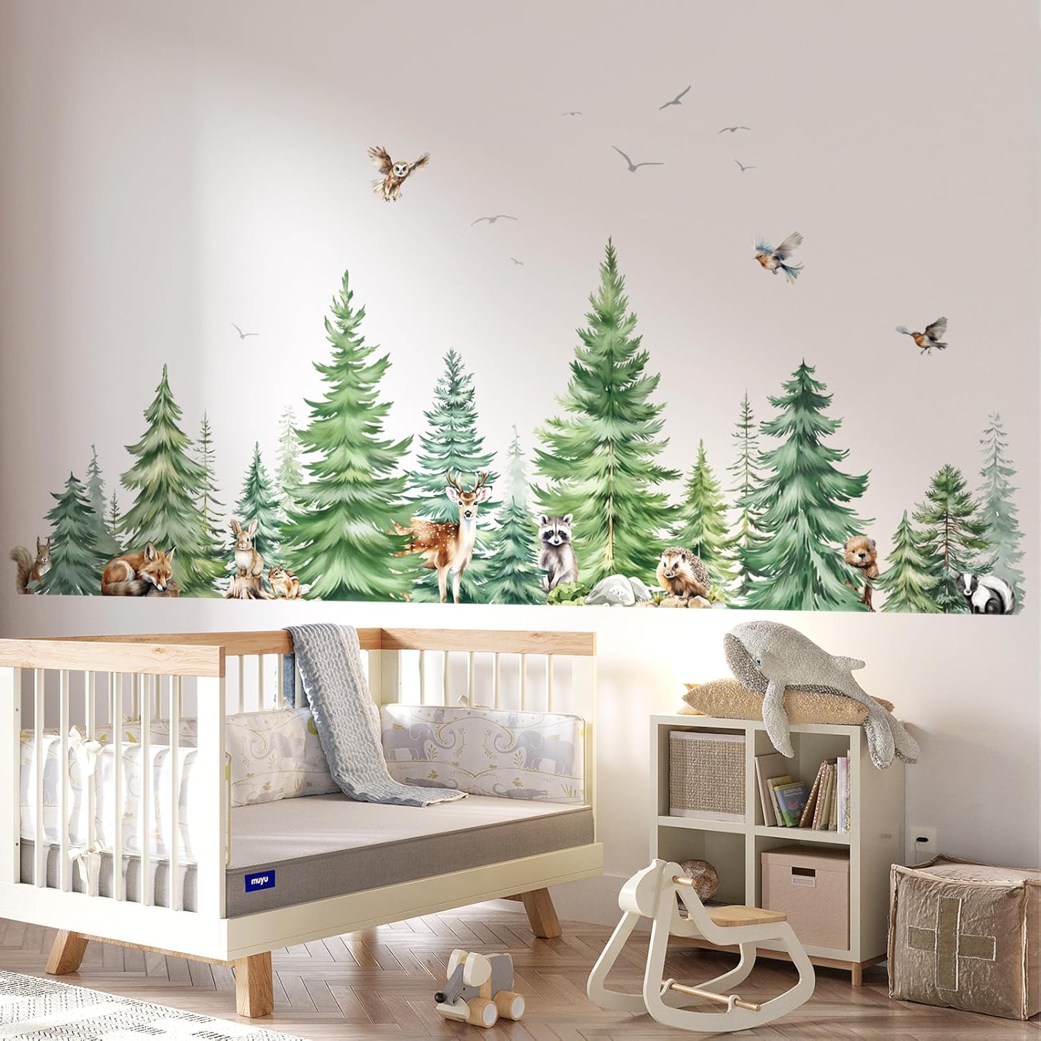 Grande acquerello albero di pi - Baby Nursery Panelling recensione e prezzo