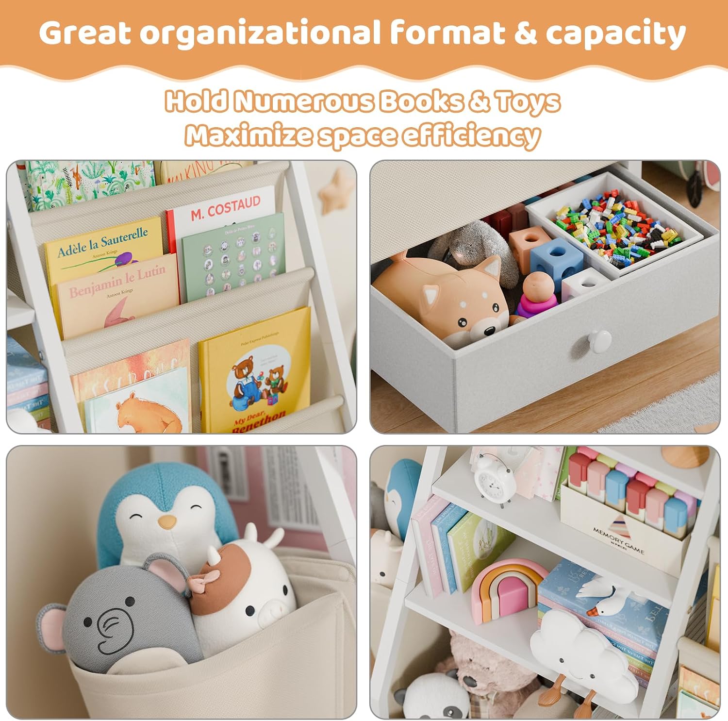 Libreria per bambini e conteni - Baby Nursery Bookcase recensione e prezzo