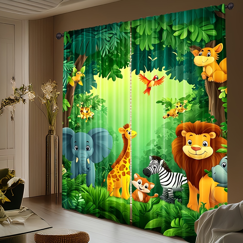 2 Tende con Stampa Animali Car - Baby Nursery Panelling recensione e prezzo