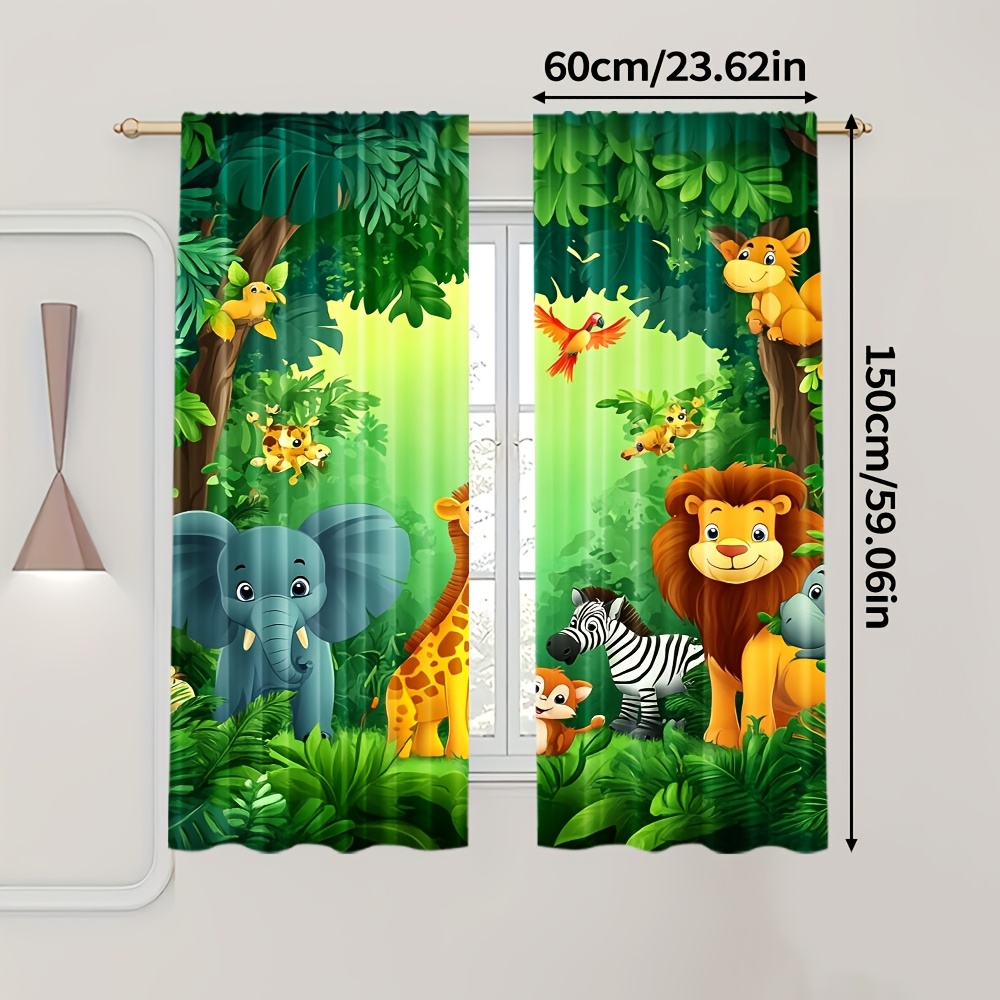 2 Tende con Stampa Animali Car - Baby Nursery Panelling recensione e prezzo