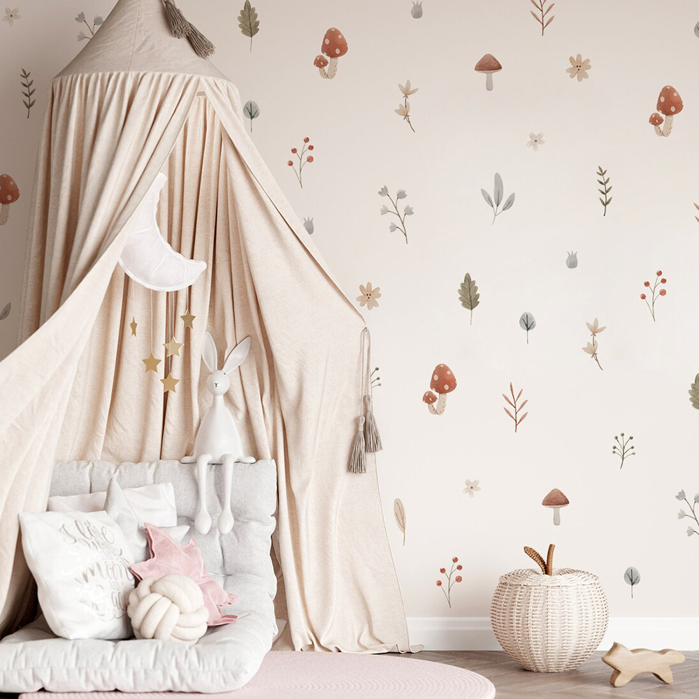 Boho Cartoon Fungo Ramo Foglie - Baby Nursery Needs recensione e prezzo