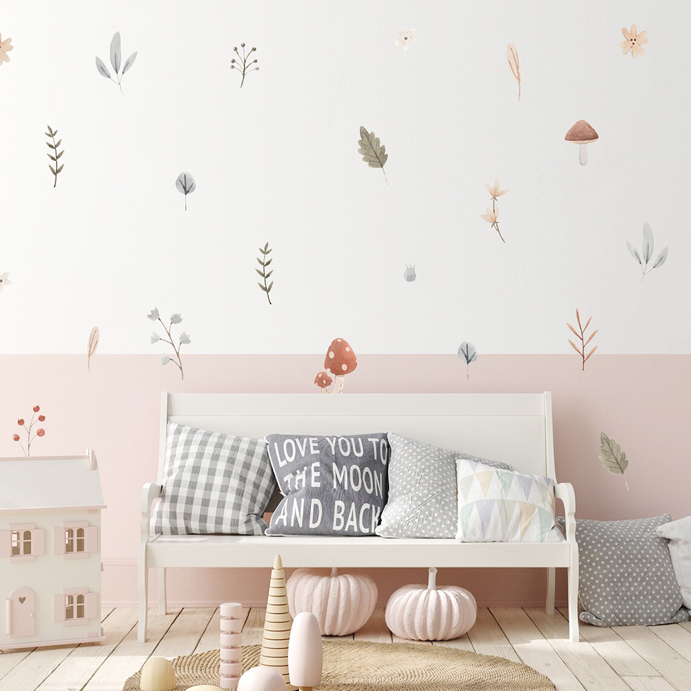 Boho Cartoon Fungo Ramo Foglie - Baby Nursery Needs recensione e prezzo