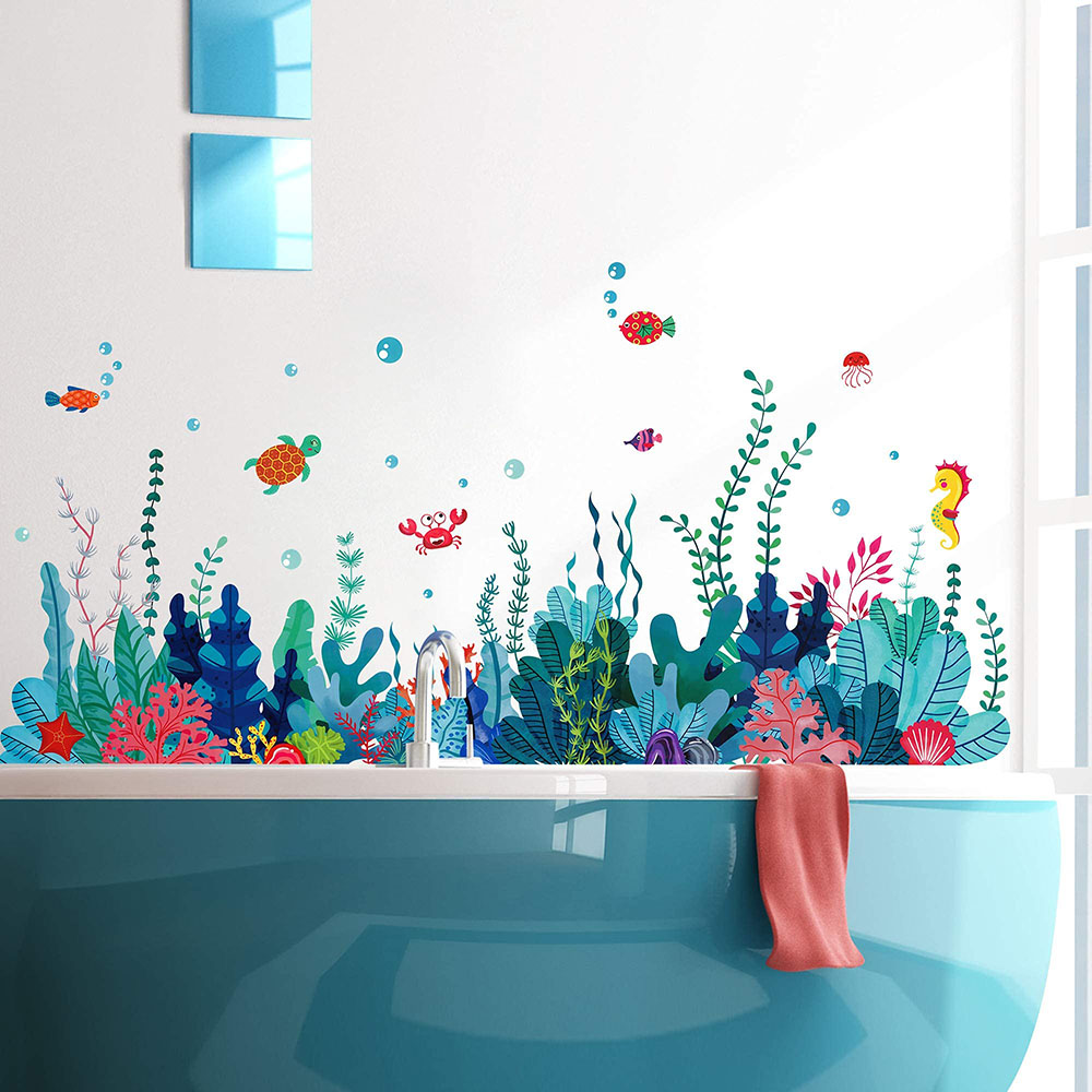 Grandi adesivi murali erba sot - Baby Nursery Under The Sea recensione e prezzo
