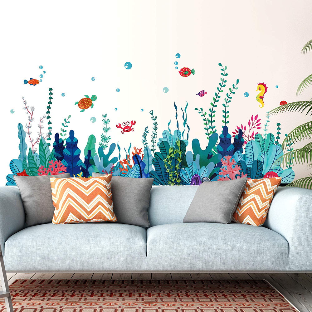 Grandi adesivi murali erba sot - Baby Nursery Under The Sea recensione e prezzo