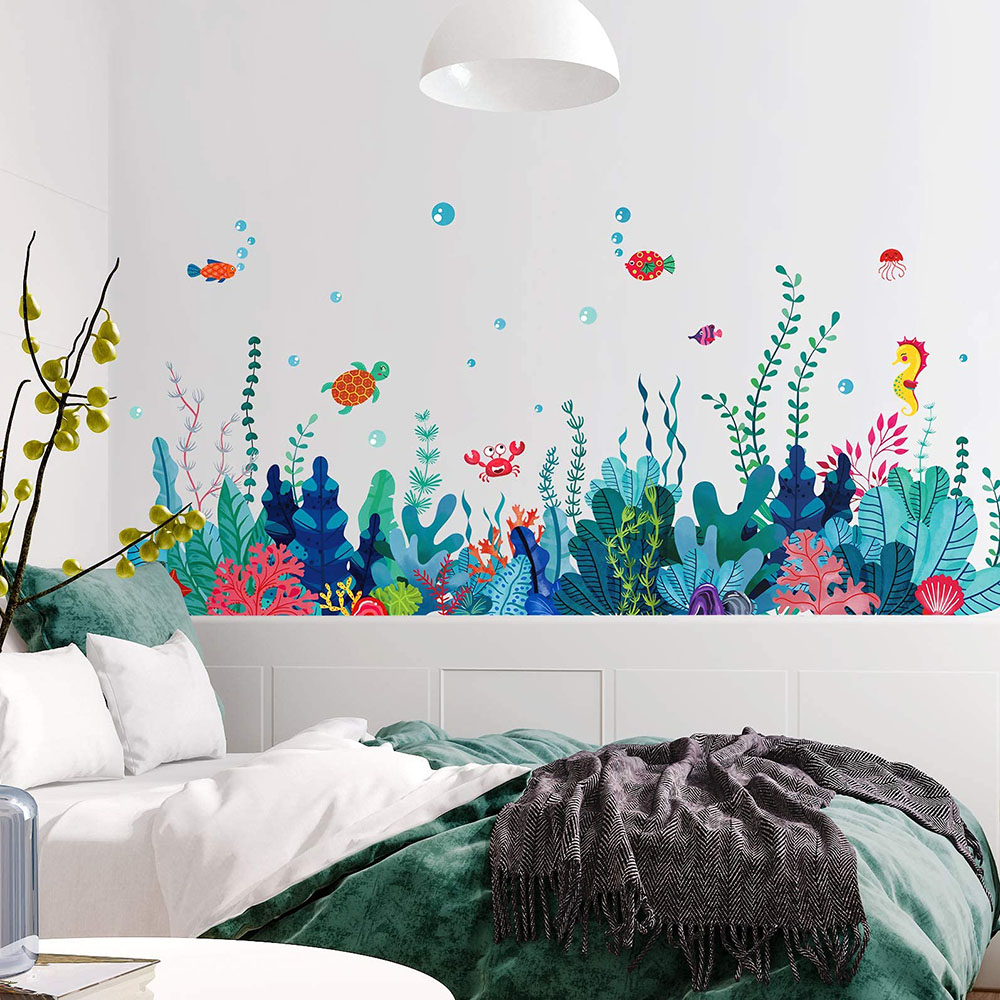 Grandi adesivi murali erba sot - Baby Nursery Under The Sea recensione e prezzo