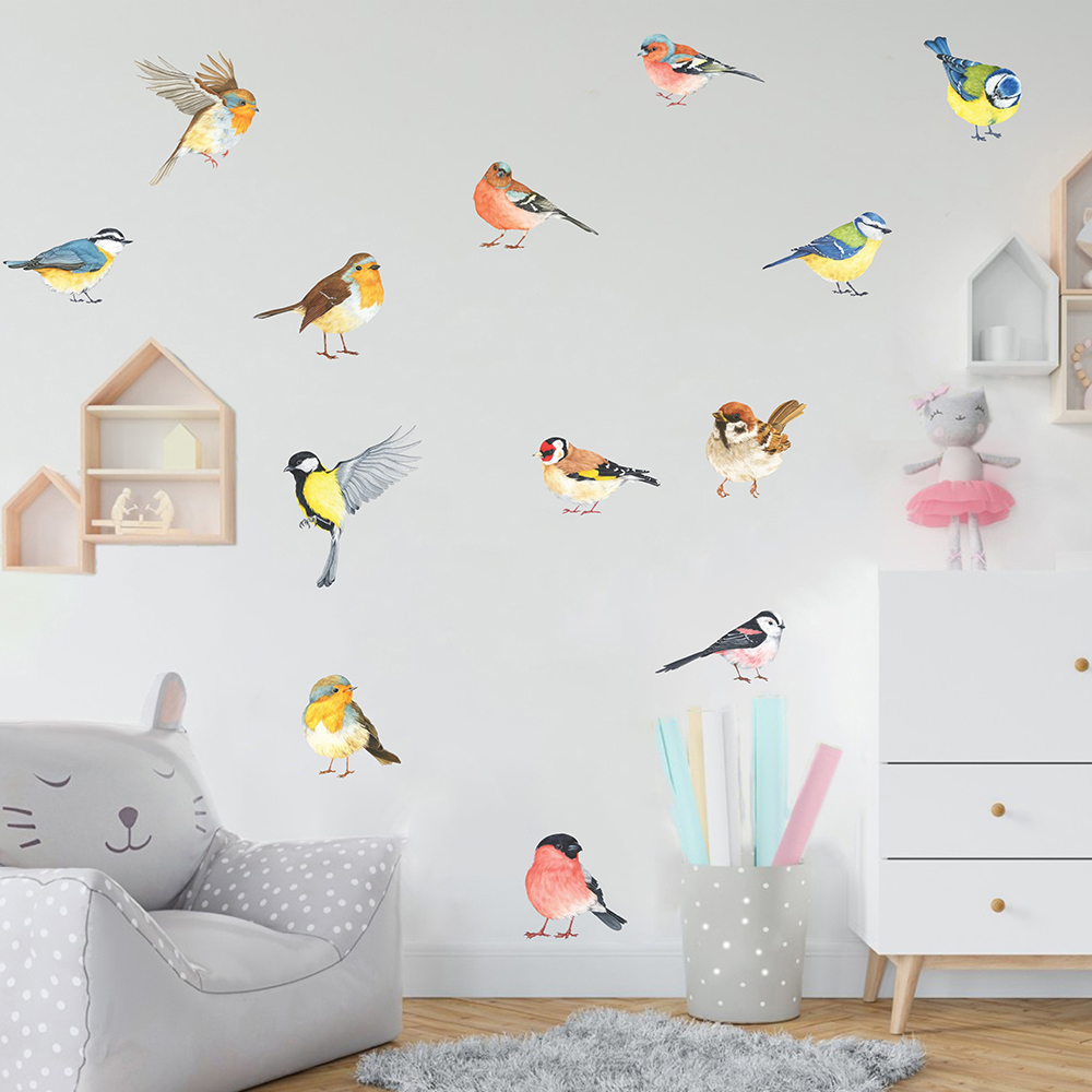 13 pezzi adesivi murali uccell - Baby Nursery Panelling recensione e prezzo