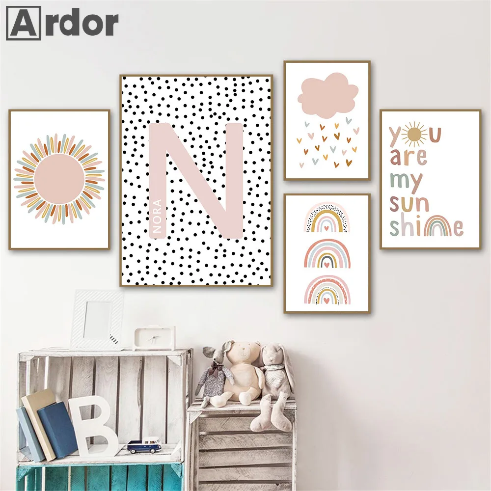 Nome personalizzato Poster Bab - Baby Nursery You Are My Sunshine recensione e prezzo