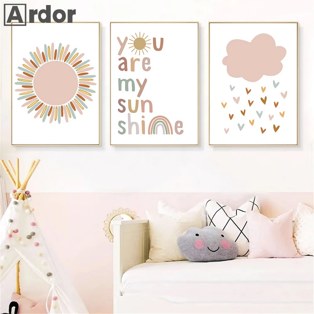Nome personalizzato Poster Bab - Baby Nursery You Are My Sunshine recensione e prezzo