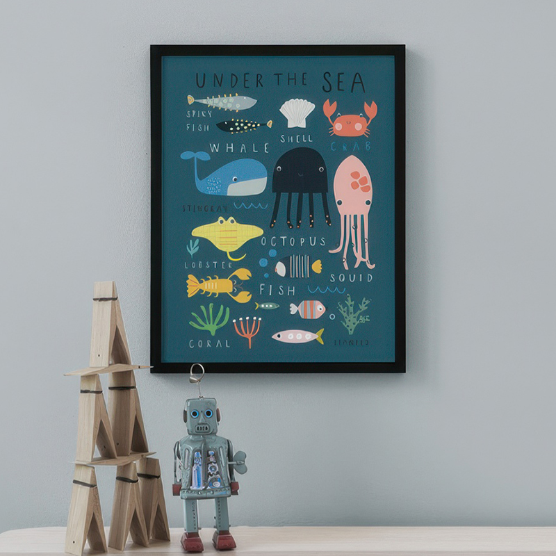 Stampa con motivo Sotto il mar - Baby Nursery Under The Sea recensione e prezzo