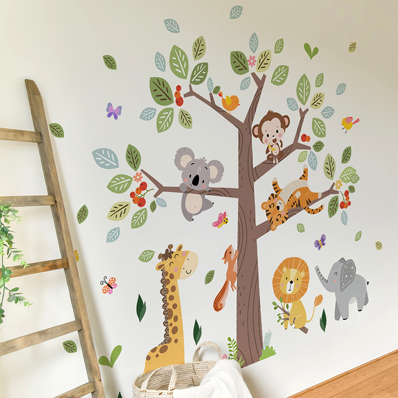 Adesivo da parete grande anima - Baby Nursery Zoo Animals recensione e prezzo