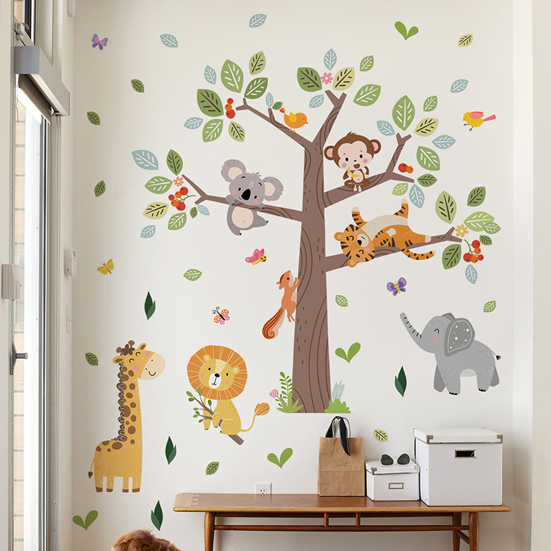 Adesivo da parete grande anima - Baby Nursery Zoo Animals recensione e prezzo
