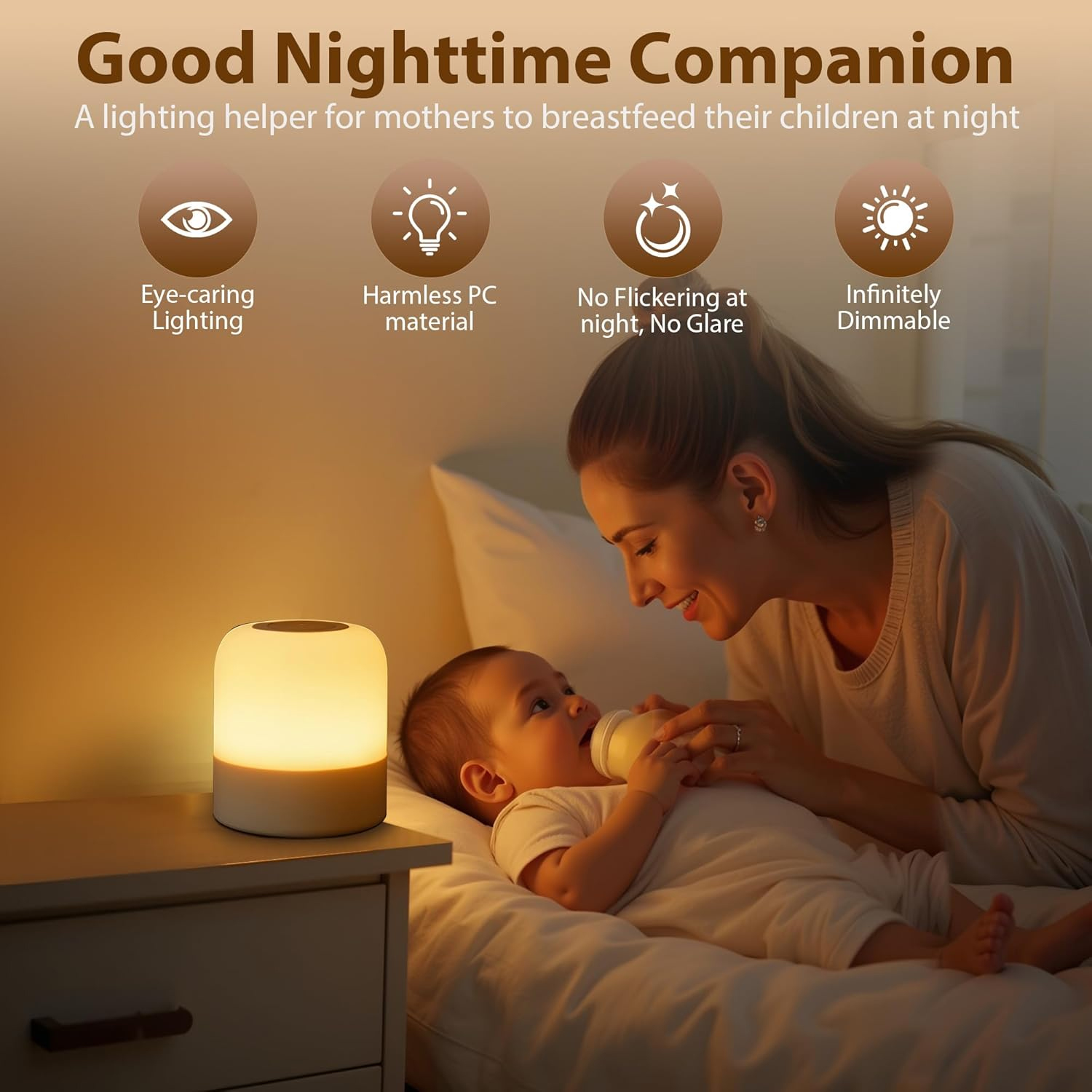 1 luce notturna portatile per  - Baby Nursery Table Lamp recensione e prezzo