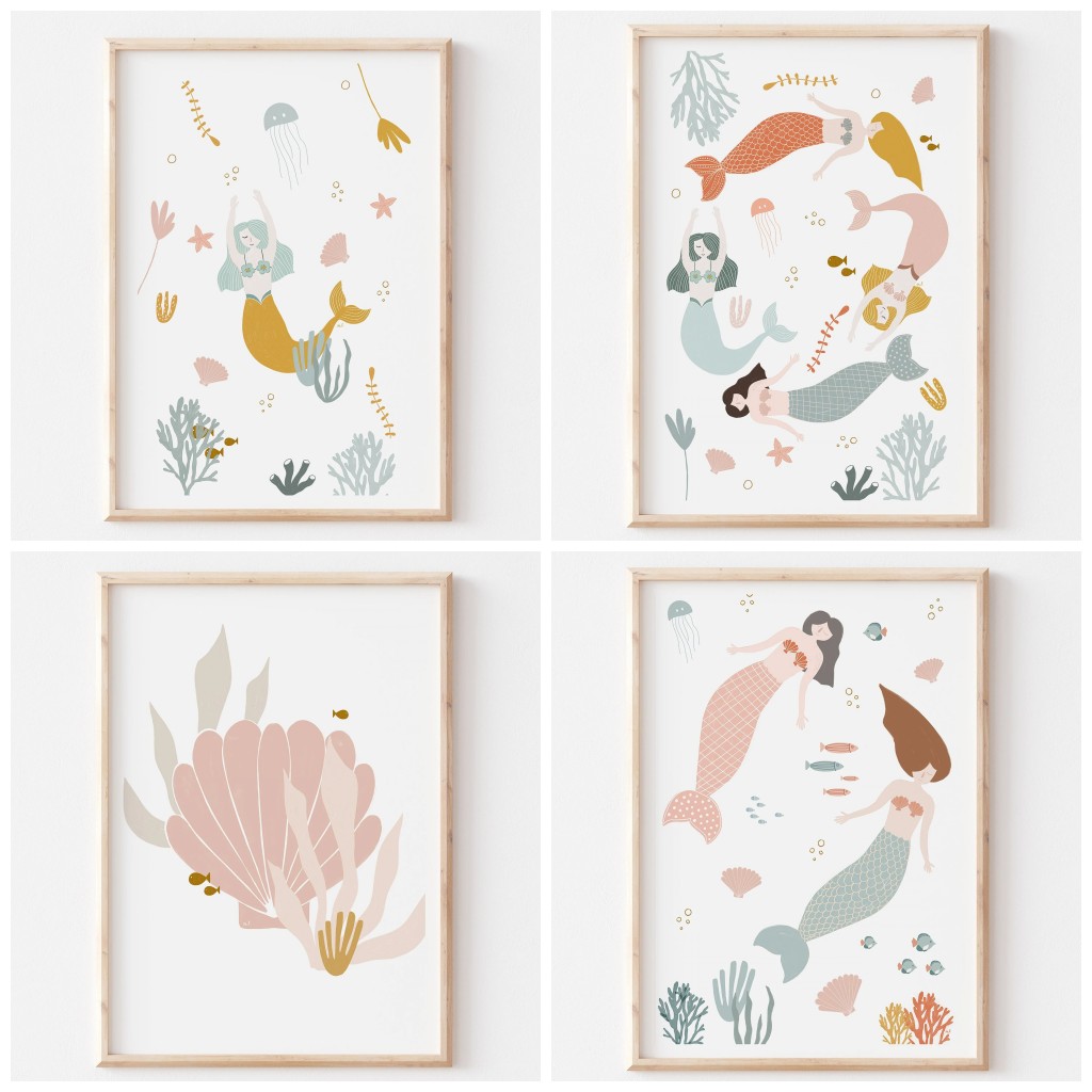 Poster su Tela Stampabile con  - Baby Nursery Themes Girl recensione e prezzo