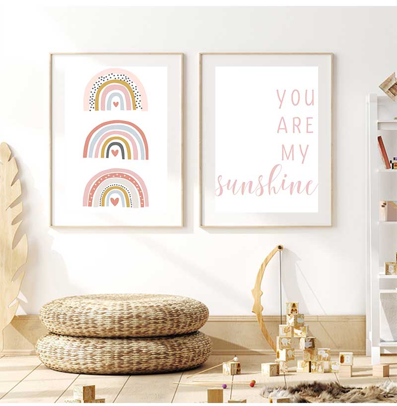 Tu sei il mio sole Arcobaleno  - Baby Nursery You Are My Sunshine recensione e prezzo