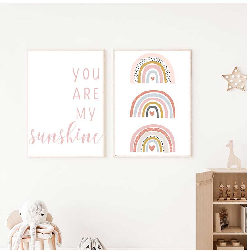 Tu sei il mio sole Arcobaleno  - Baby Nursery You Are My Sunshine recensione e prezzo